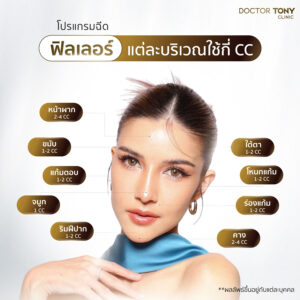 ฟิลเลอร์แต่ละจุดใช้กี่ CC